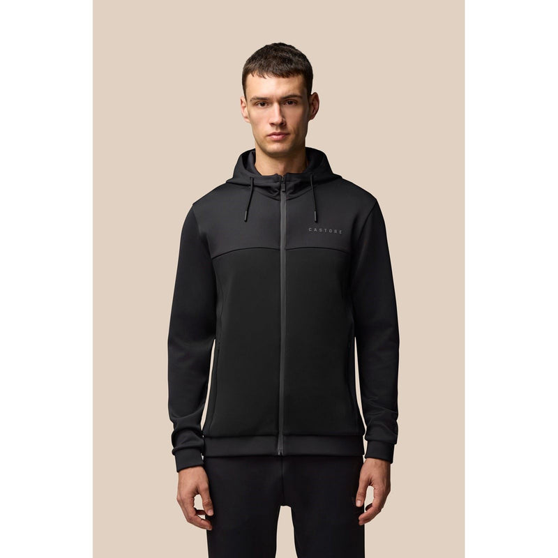 Castore Scuba Full Zip Through Hoody Synthetic Men's Black Hooded Sweatshirt