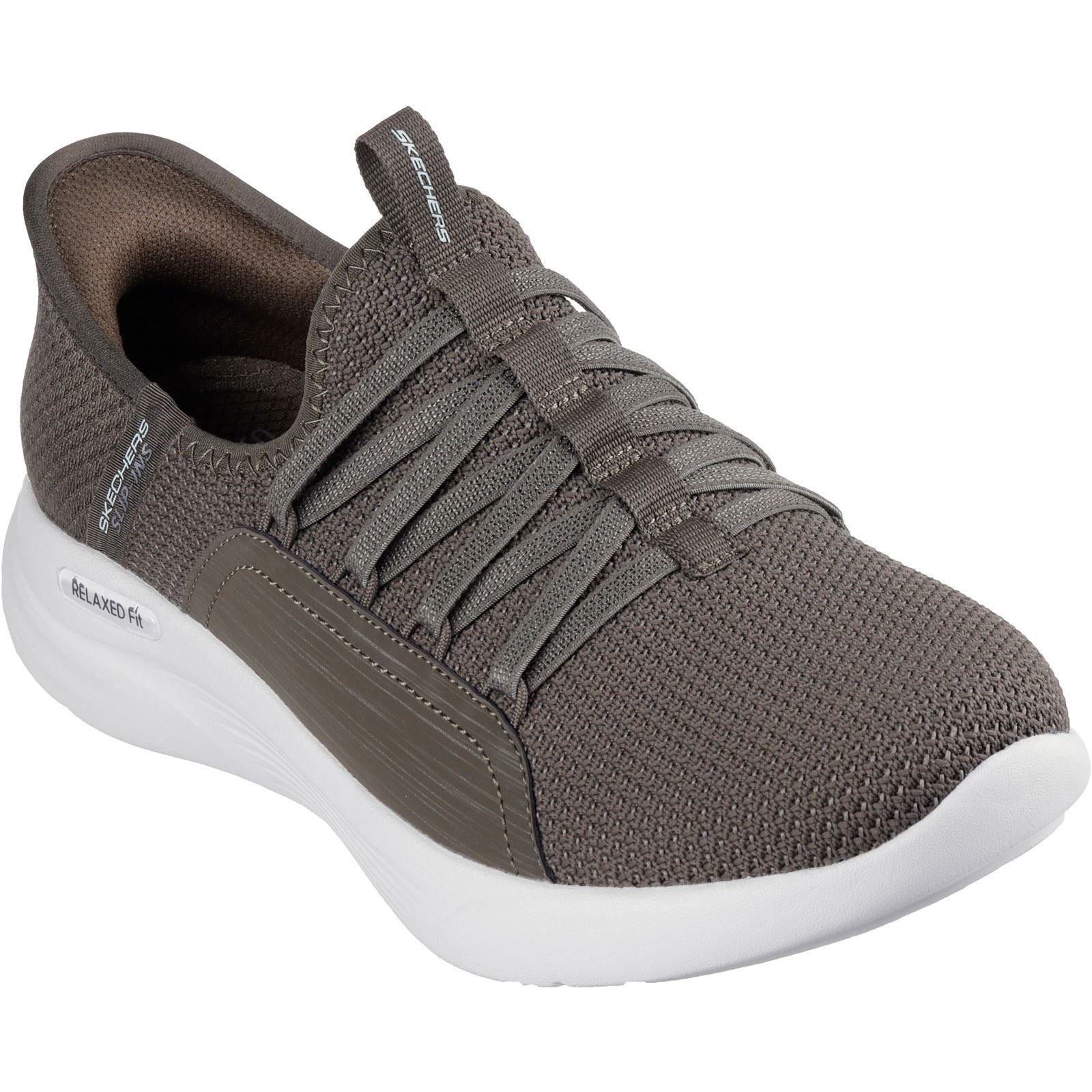 Skechers Relaxed Fit Sport - Ballet Chic Textile Women's Olive Sneakers