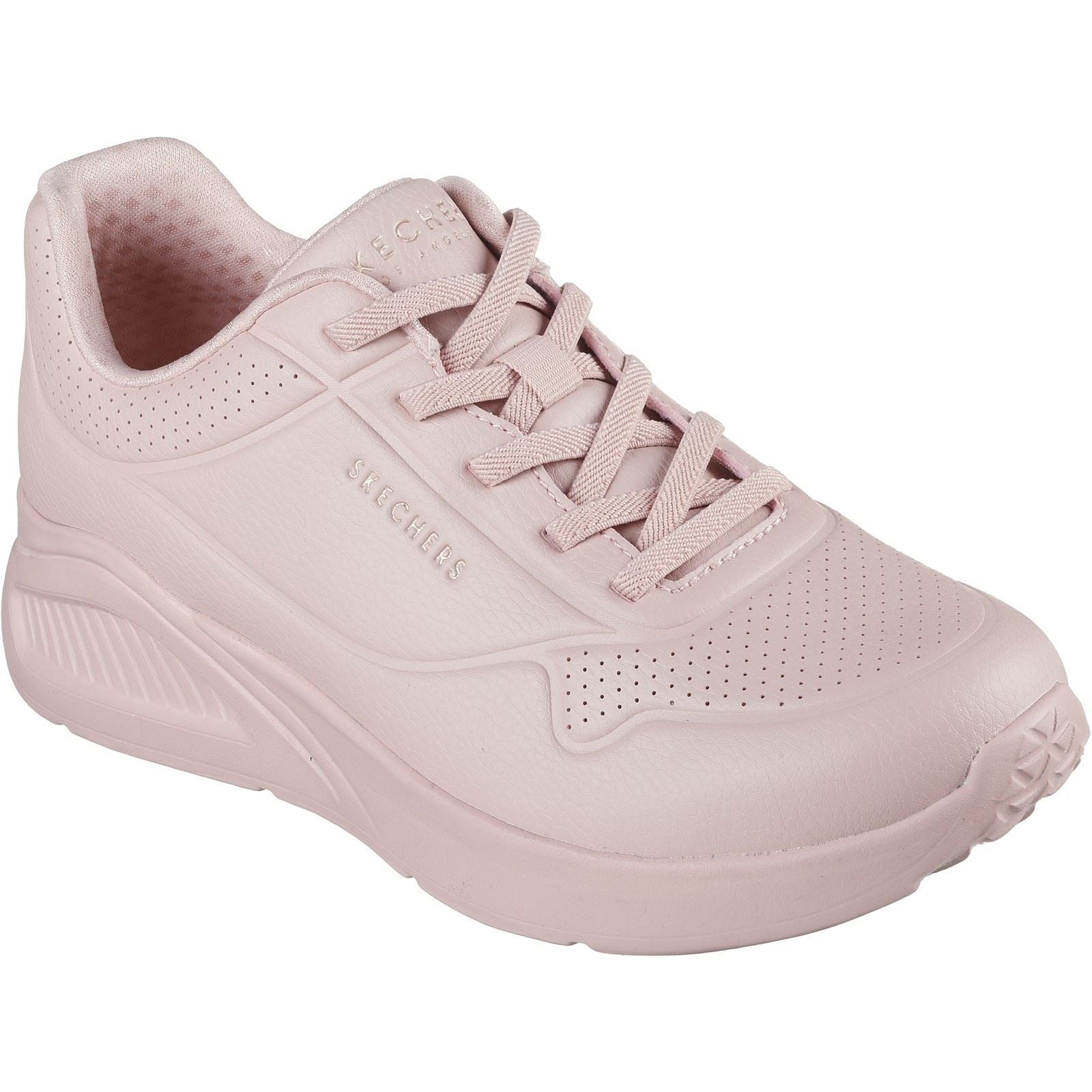 Skechers Uno Lite Lite Work Synthetic Women's Blush Trainers