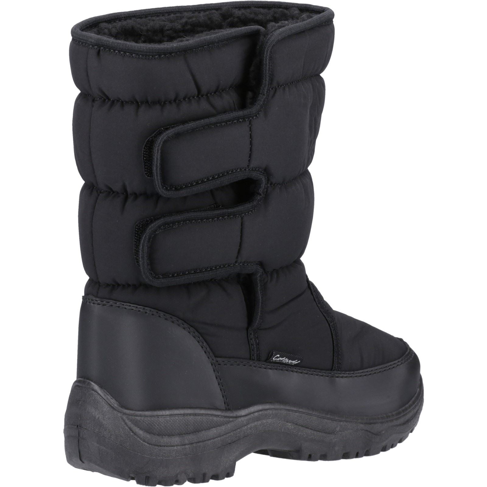Cotswold Welland Textile Women's Black Winter Mid Calf Boots