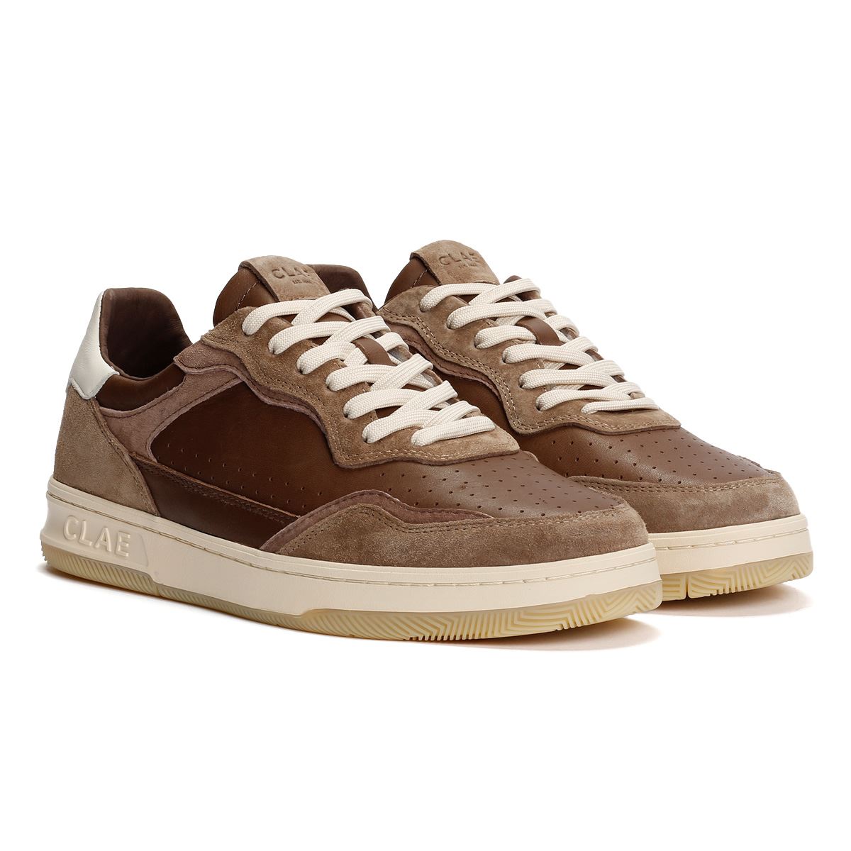Clae Haywood Leather Men's Portabella Deep Taupe Sneakers