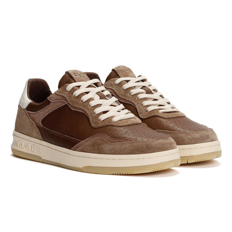 Clae Haywood Leather Men's Portabella Deep Taupe Sneakers