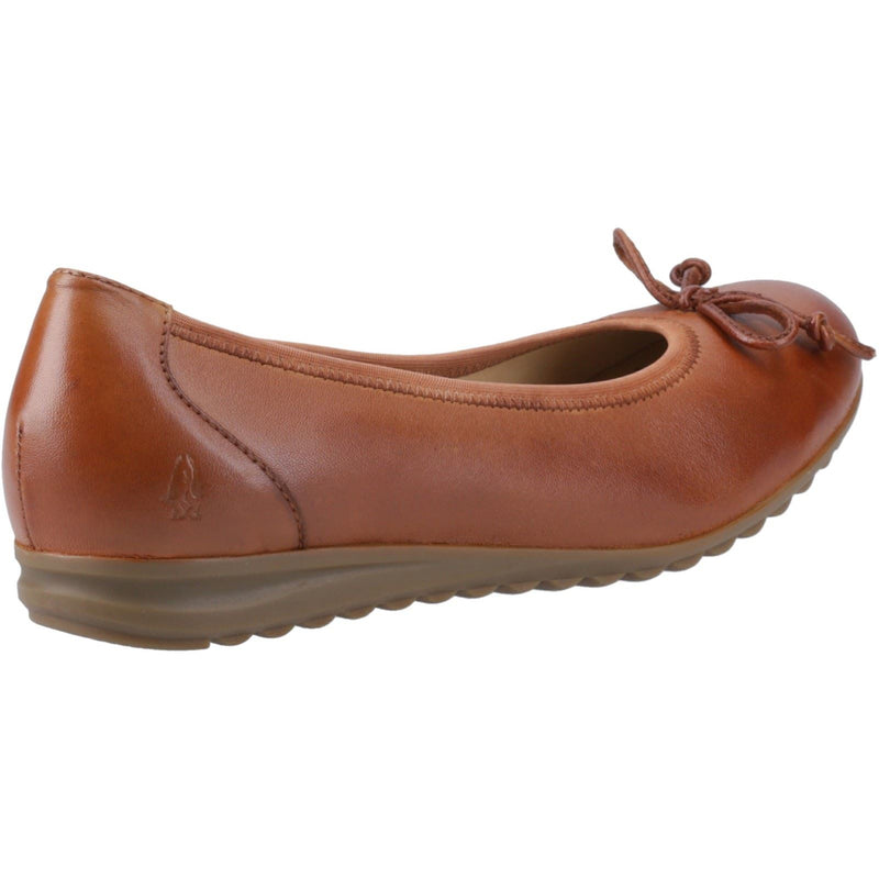 Hush Puppies Lucille Leather Women's Tan Flats