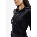 Juicy Couture Robertson Classic Jacket Synthetic Women's Black Hooded Sweatshirt