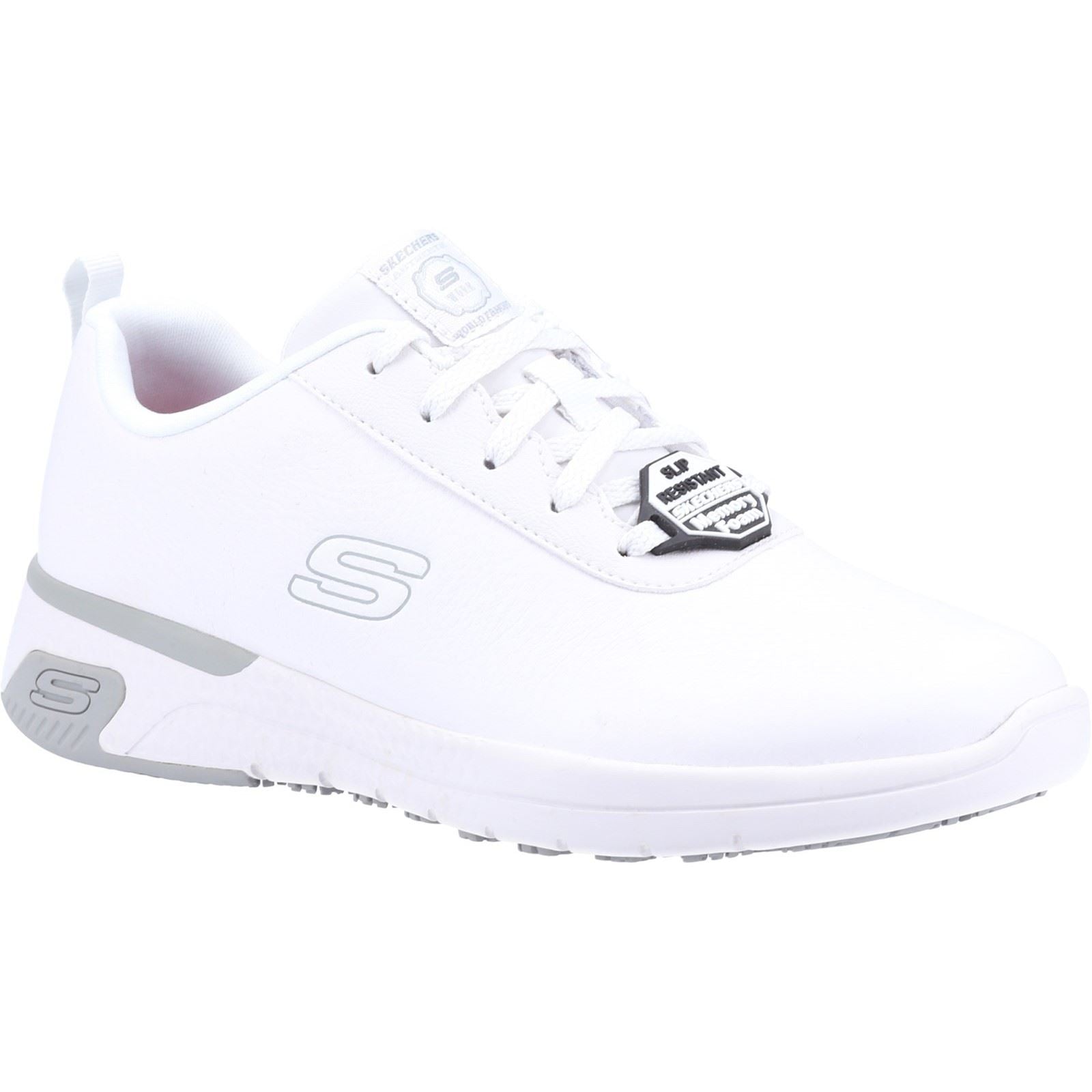 Skechers Workwear Marsing Gmina Leather Women's White Safety Sneakers