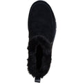 Skechers Easy Going Cool Zip! Leather Women's Black Winter Ankle Boots