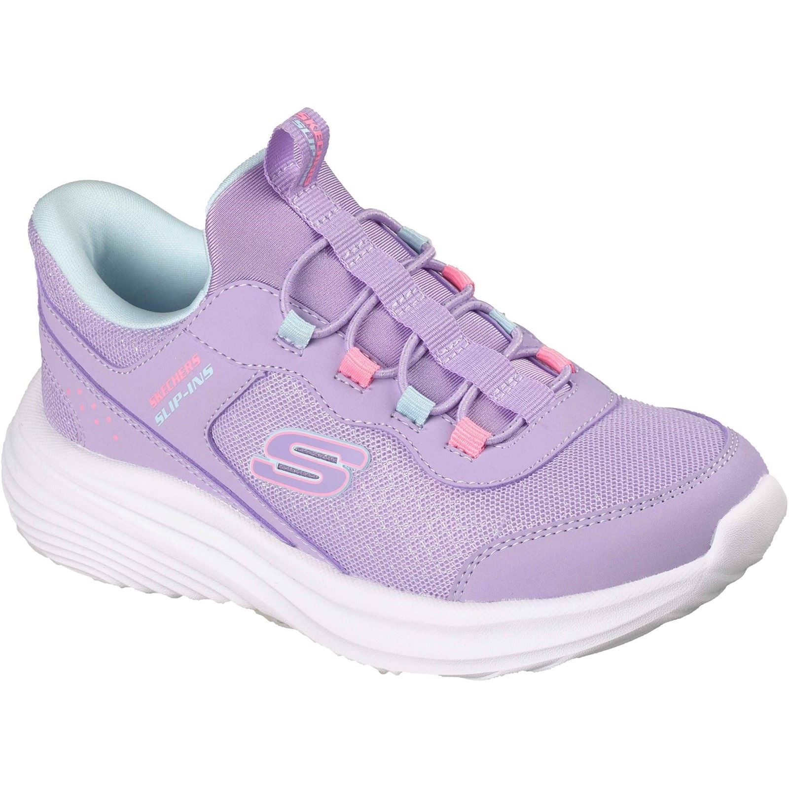 Skechers Bounder Pro Polyurethane Girl's Lavender Trainers