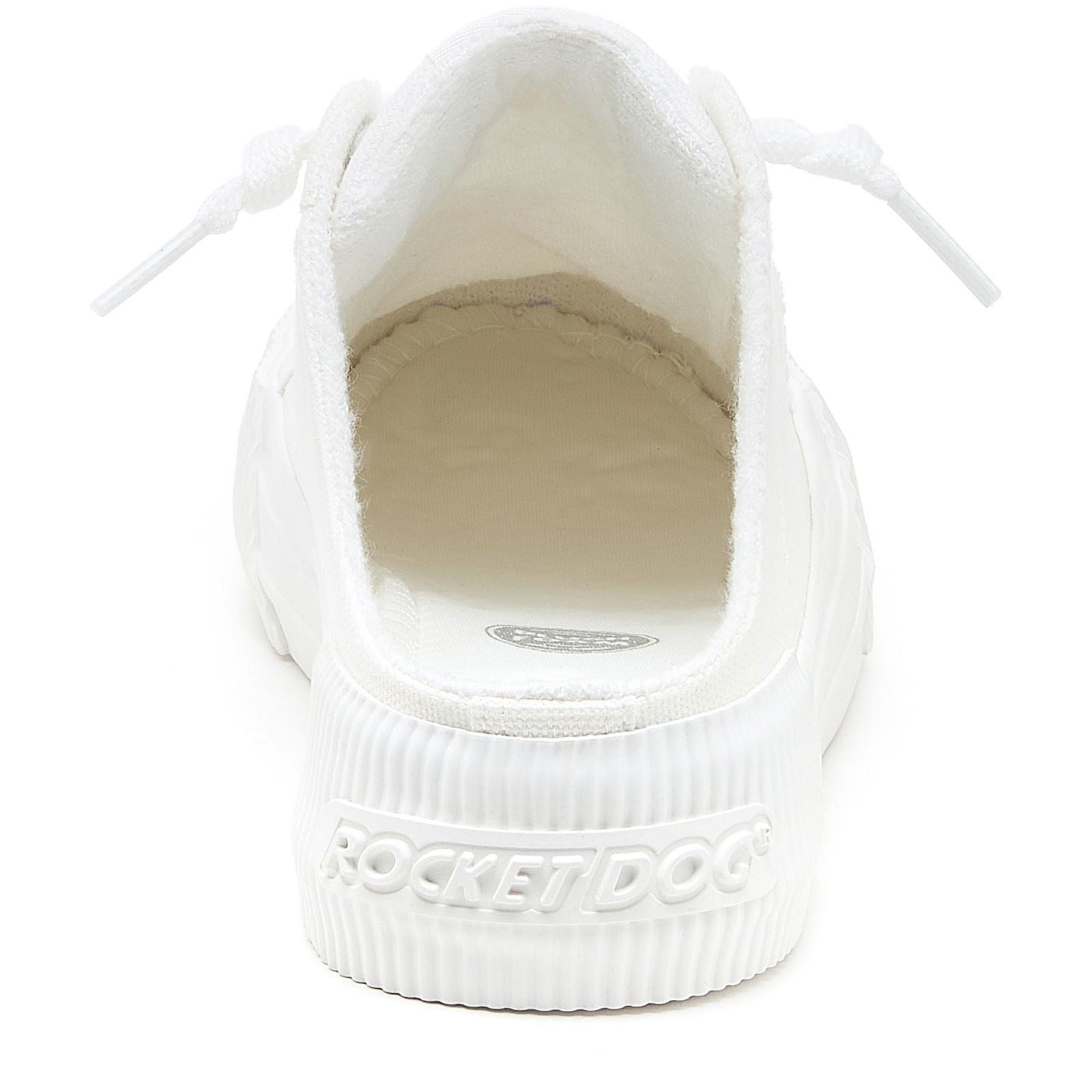 Rocket Dog Cheery Mule Canvas Textile Women's White Mules