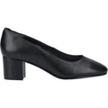 Hush Puppies Anna Wide Leather Women's Black Heels