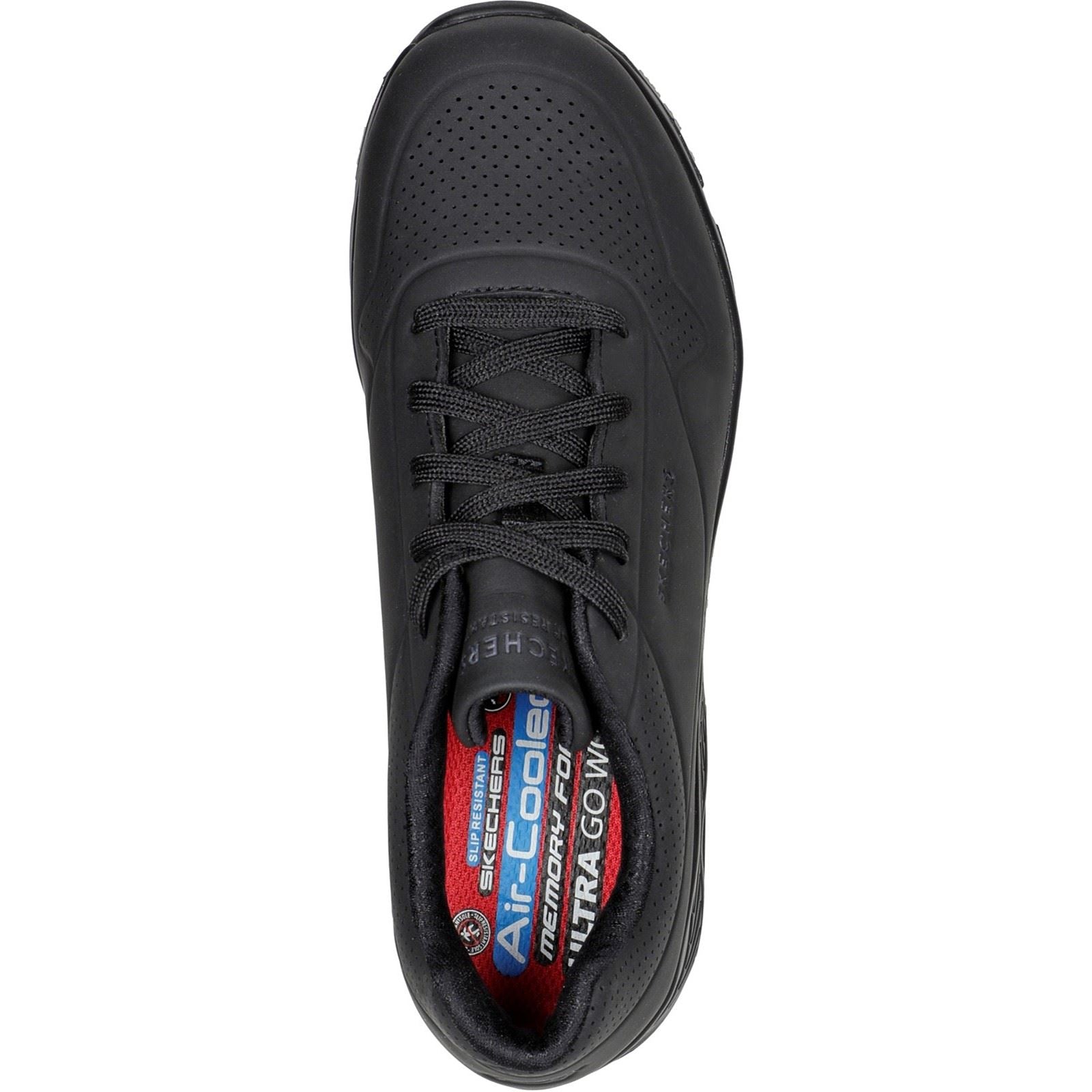 Skechers Workwear Work Relaxed Fit: Uno SR Women's Black Safety Sneakers