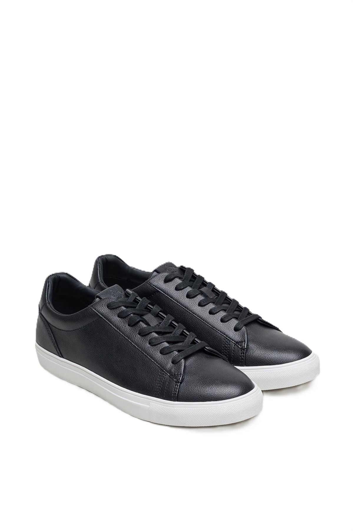 Antique Rogue Gibbs Leather Men's Black Sneakers