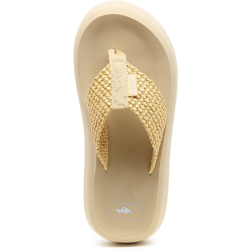 Rocket Dog Sandy Raffia Textile Women's Natural Sandals