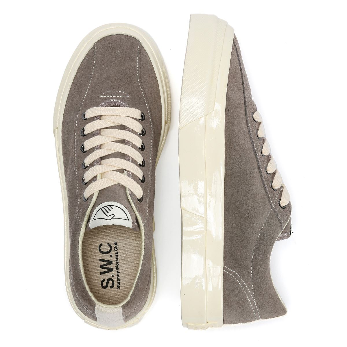 Stepney Workers Club Dellow L Suede Women's Gray Sneakers