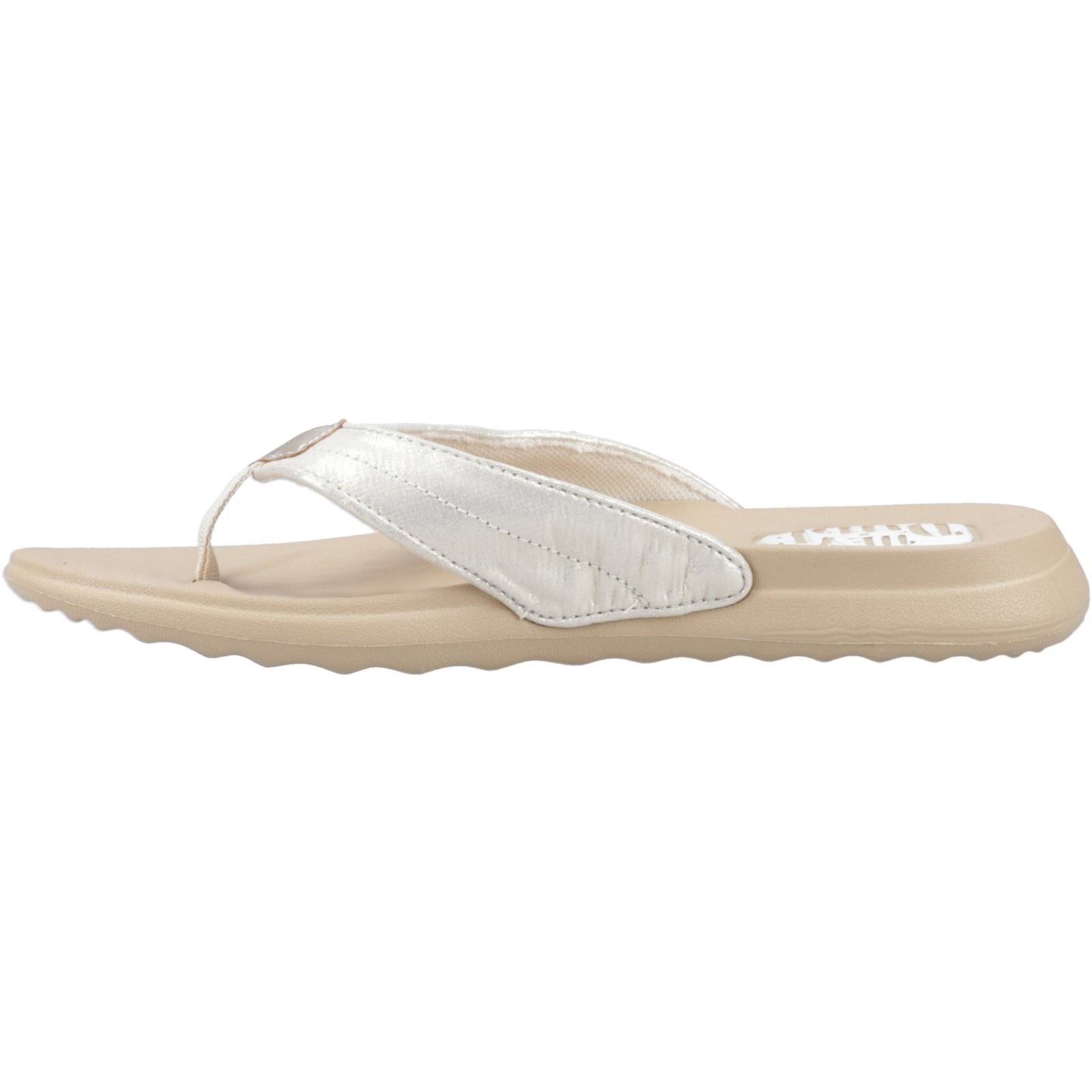 HEYDUDE Christi Flip Classic Synthetic Women's Gold Sandals