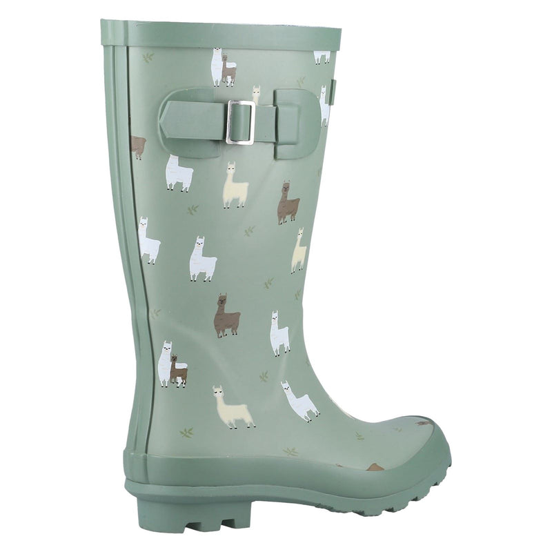 Cotswold Farmyard Junior Rubber Alpaca Wellington Boots