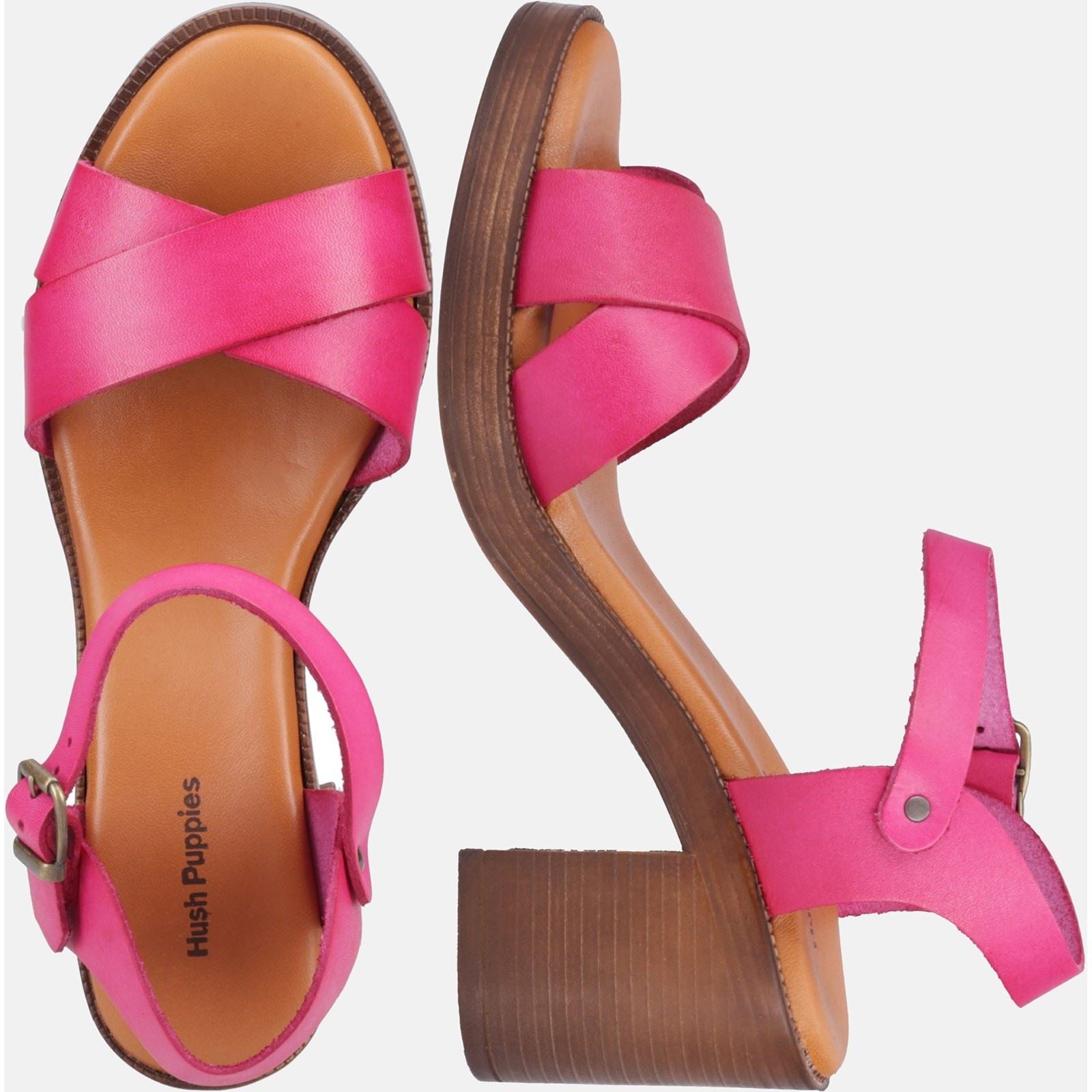 Hush Puppies Georgia Leather Women's Pink Heels