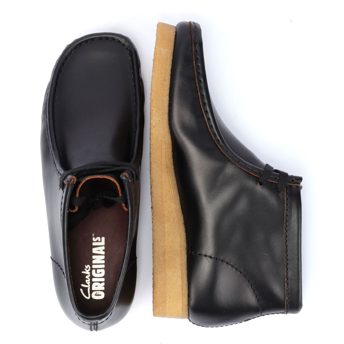 clarks wallabees leather