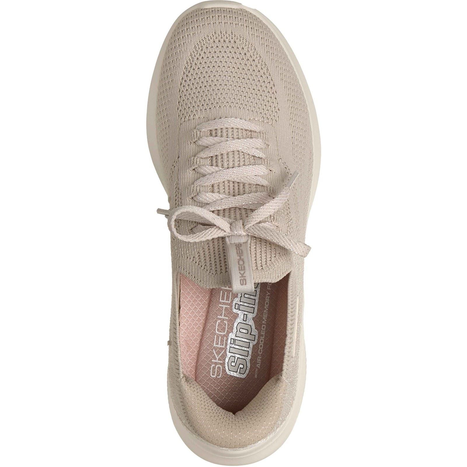Skechers Ultra Flex 4.0 Textile Women's Natural Standard Trainers