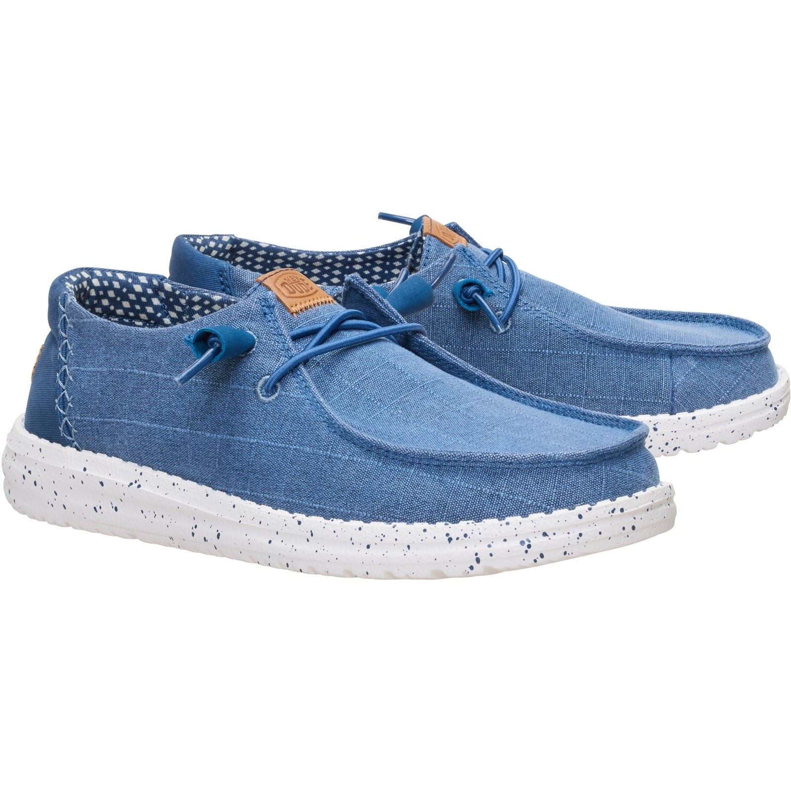HEYDUDE Wendy Chambray Textile Women's Ensign Blue Loafers