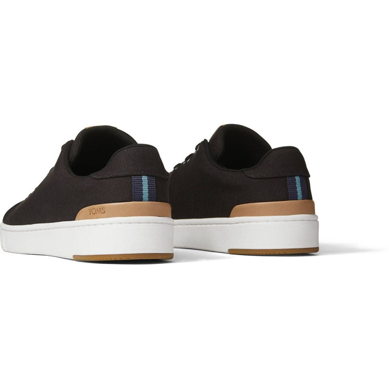 TOMS TRVL Lite 2.0 Low 100% Cotton Men's Black Sneakers