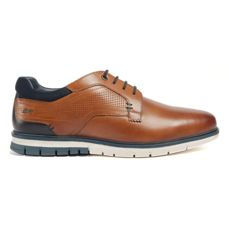 Pod Merlin Leather Men's Tan Lace-Up Shoes