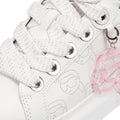 Karl Lagerfeld Kapri NFT Plexi Pendant Leather Women's White/Lilac Sneakers