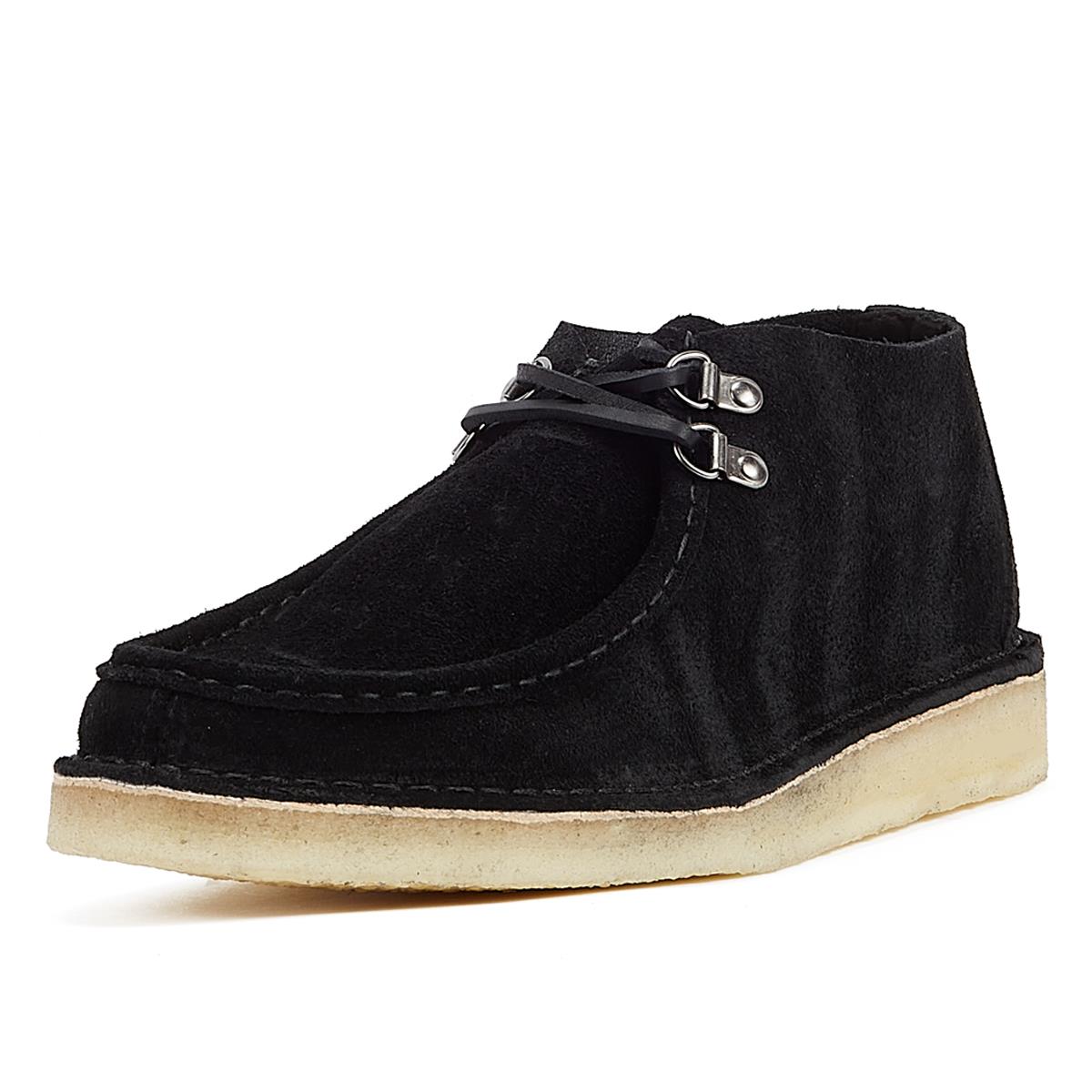Clarks Originals Desert Nomad Suede Men's Black Boots