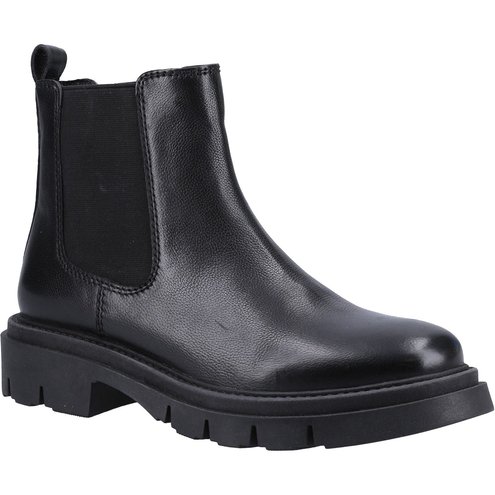 Hush Puppies Raya Chelsea Leather Women's Black Boots