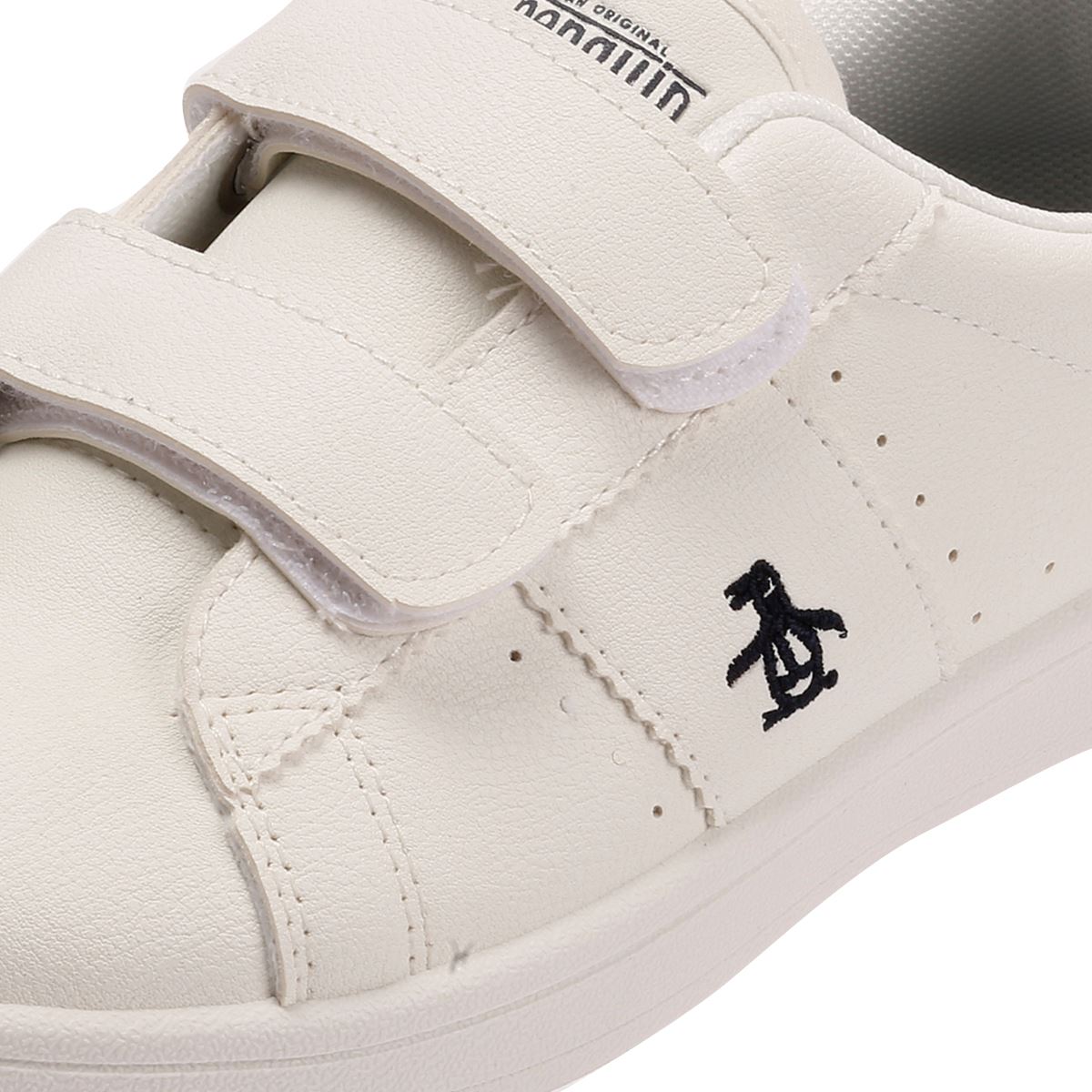 Penguin Junior Marble White/Navy Sneakers