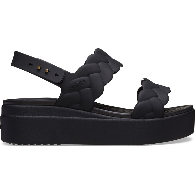 Crocs Brooklyn Woven Synthetic Women's Black/Black Sandals