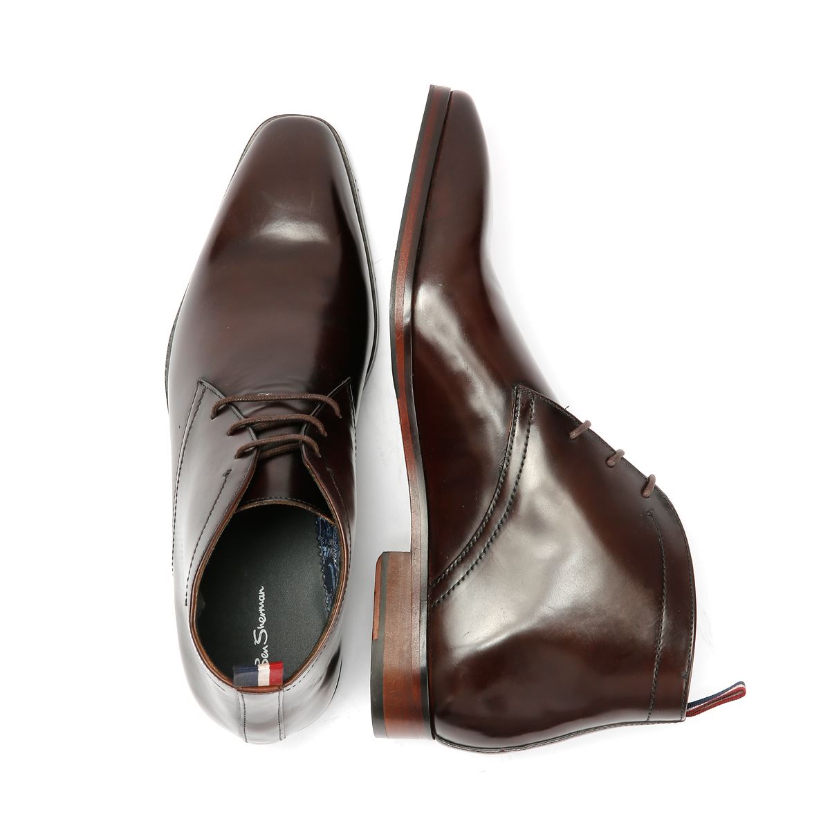 Ben Sherman London Brush Off Leather Men's Brown Boots