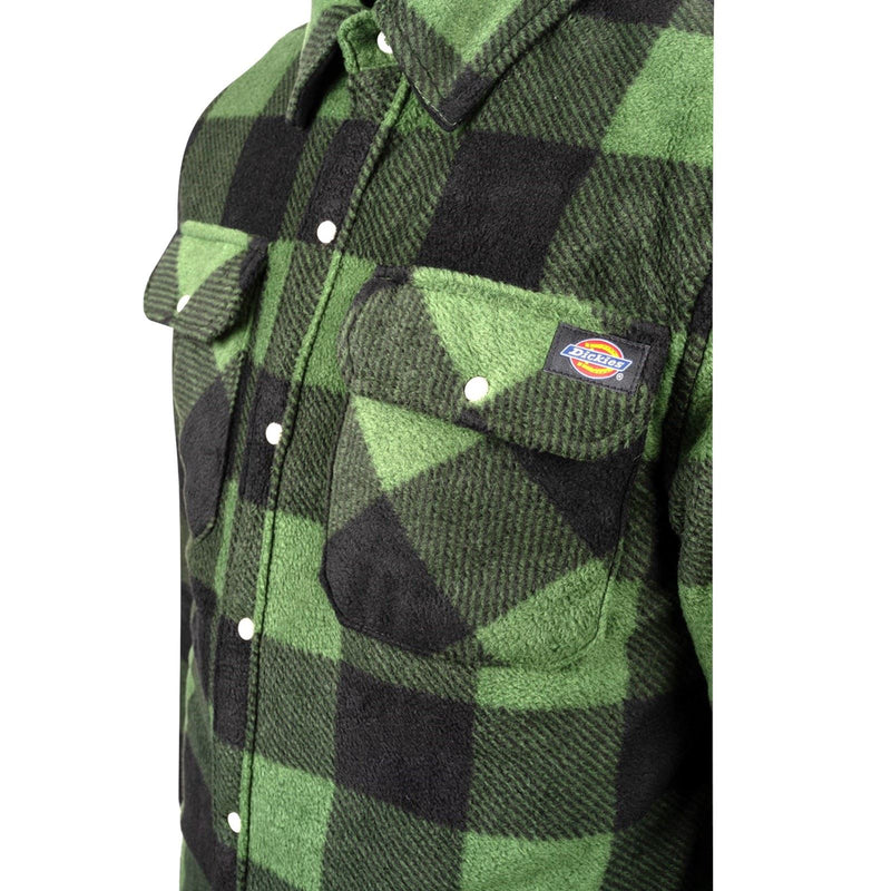 Dickies Portland Polyester Men's Green Casual Shirt