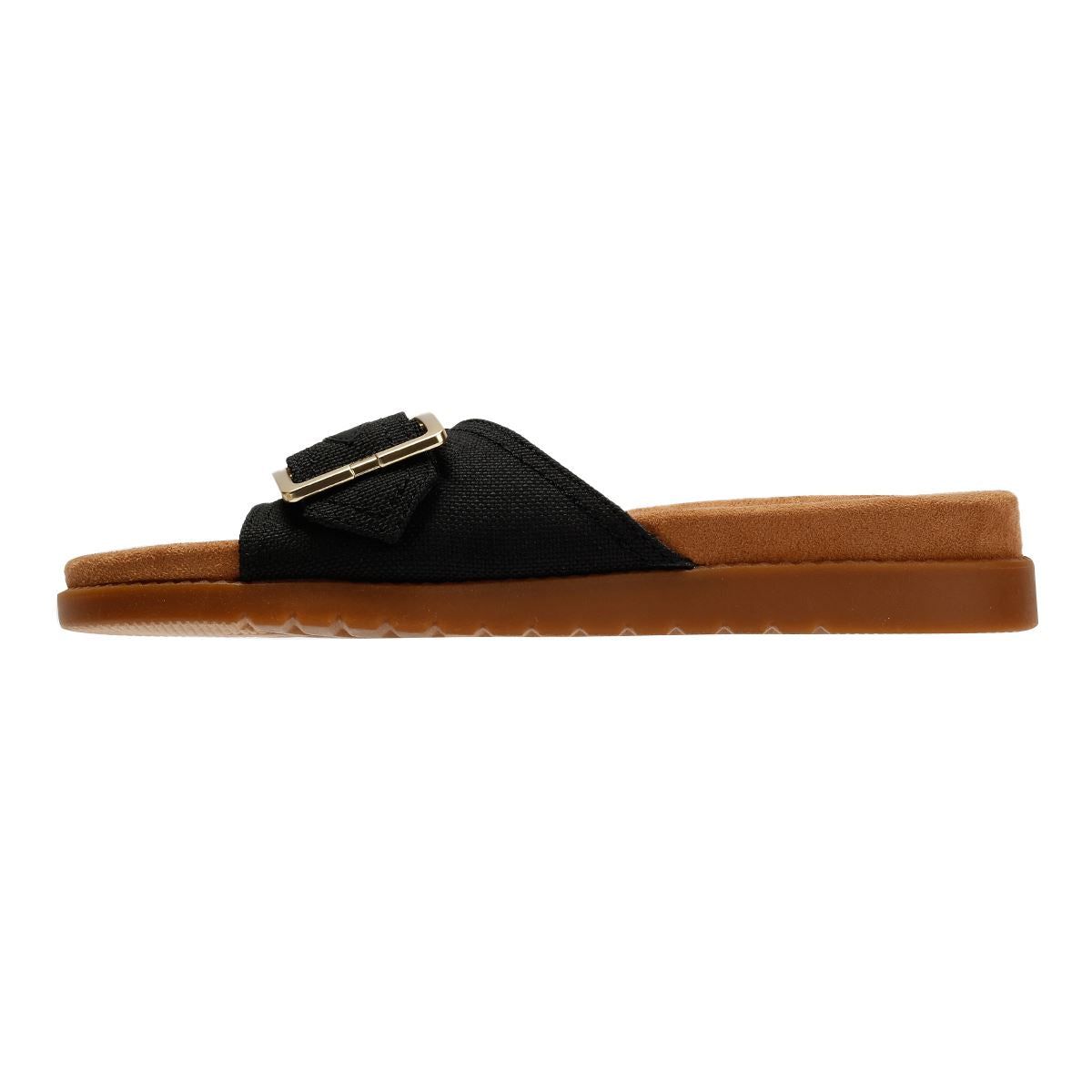 TOMS Marin Slide Canvas Women's Black Sandals