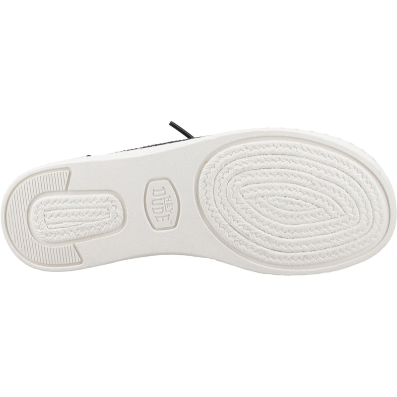 HEYDUDE Wendy Espadrille Woven Cotton Blend Women's Black Espadrilles