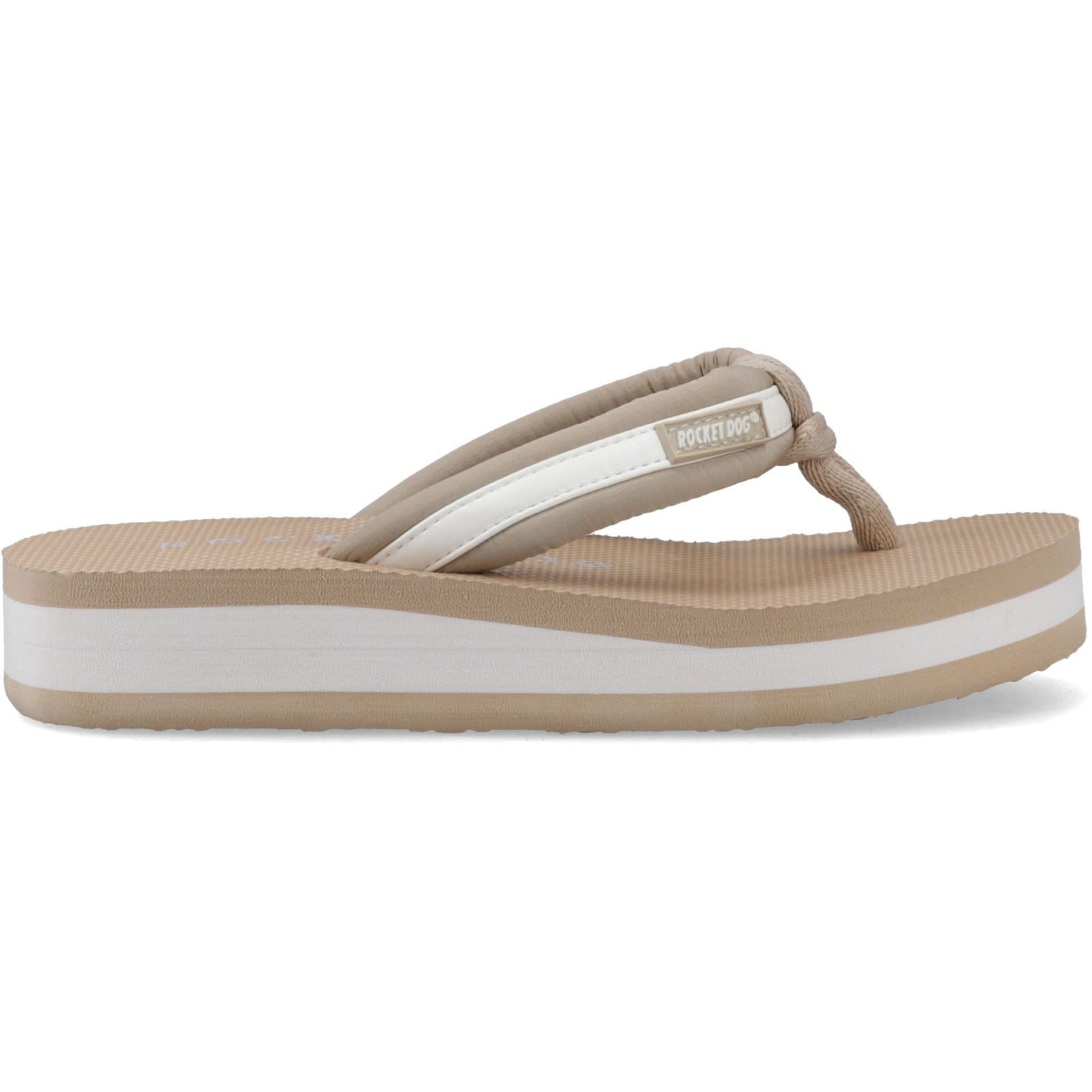 Rocket Dog Monica Nylon PU Textile Women's Tan/Off White Espadrilles