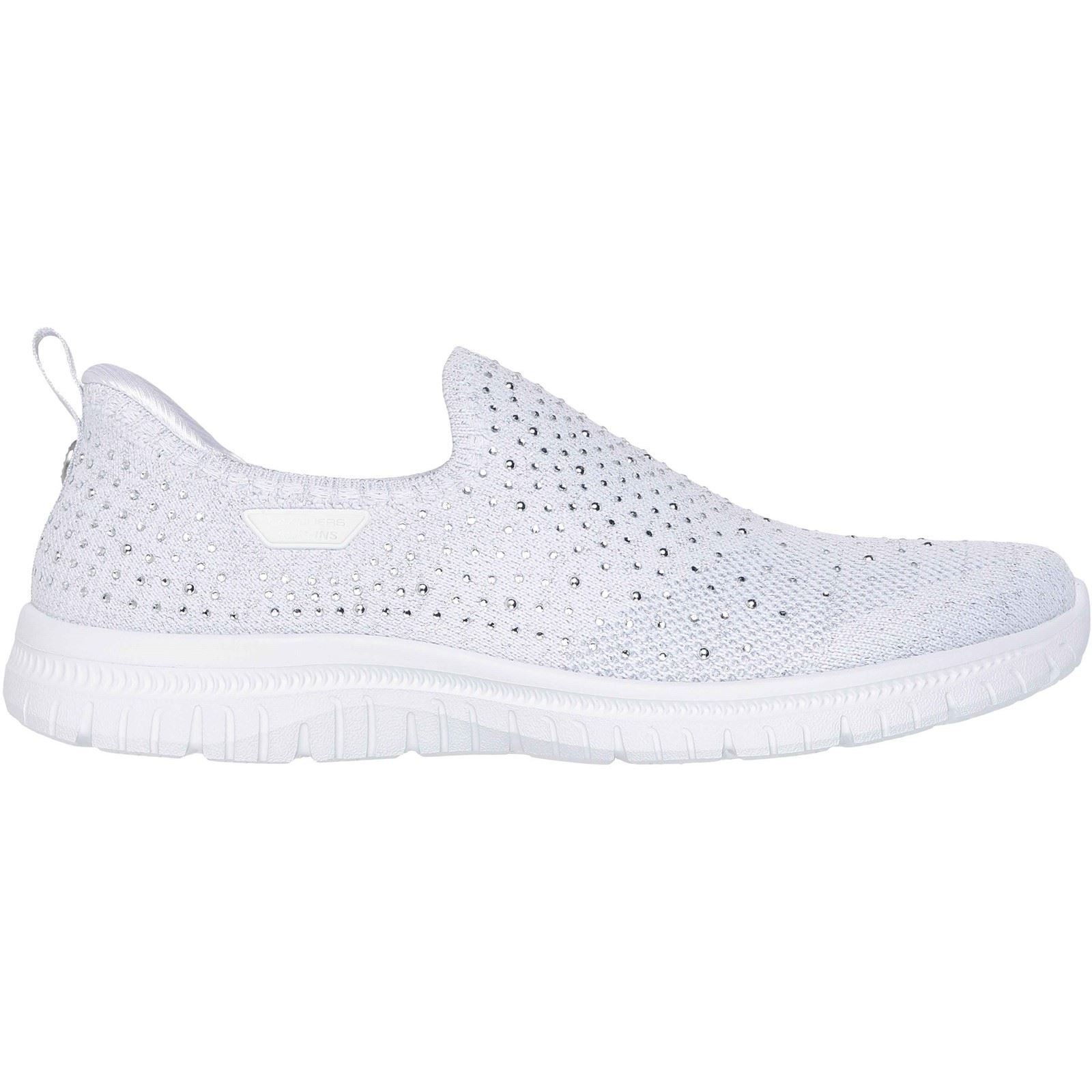 Skechers Virtue Icon Textile Women's White/Silver Standard Trainers