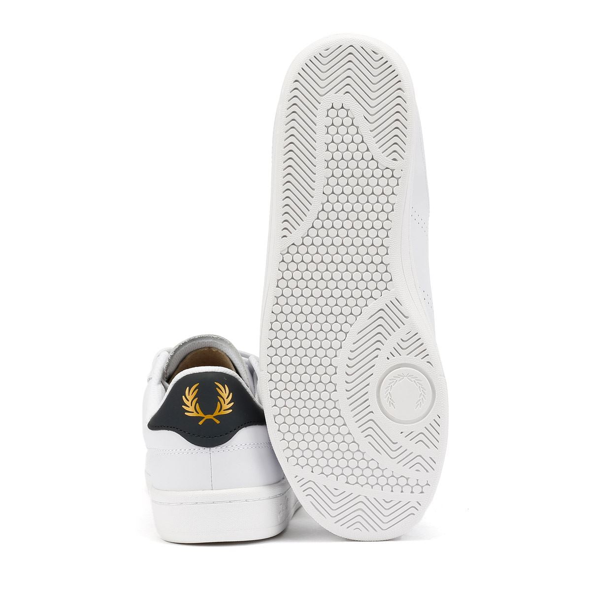 Fred Perry Cupsole Leather Men's White/Navy Sneakers