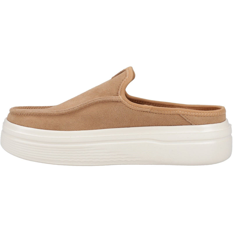 HEYDUDE Austin Lift Classic Leather Women's Tan Mules