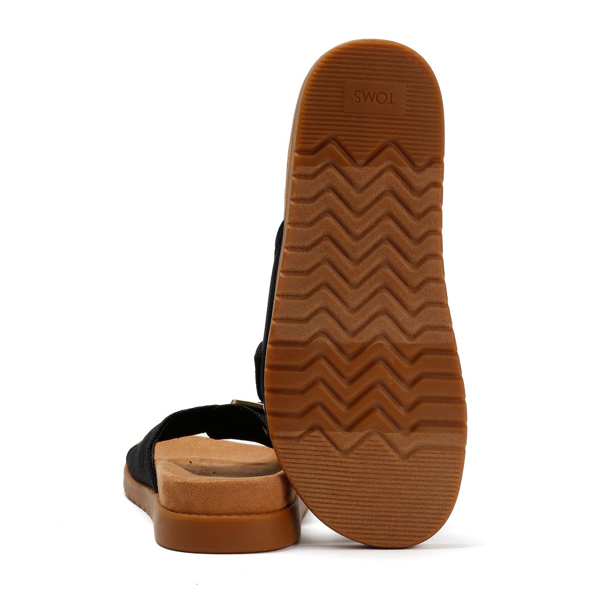 TOMS Marin Slide Canvas Women's Black Sandals