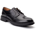 Base London Locke Leather Men's Black Lace-Up Shoes