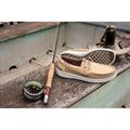 HEYDUDE Welsh Grip Classic Mesh Cotton Blend Men's Incense/Morel Brown Boat Shoes