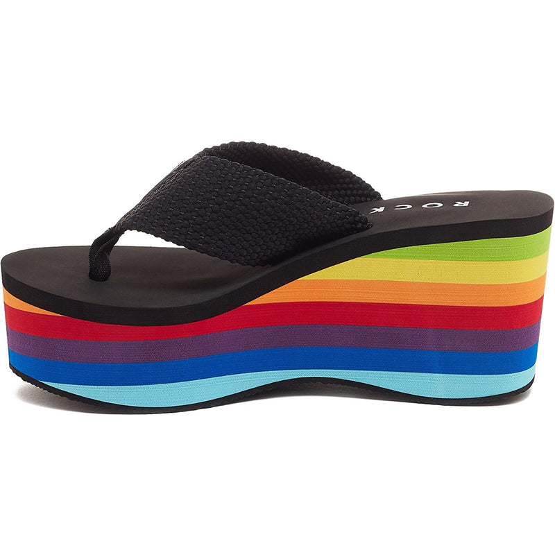Rocket Dog Crush Cotton Women's Black Wedges