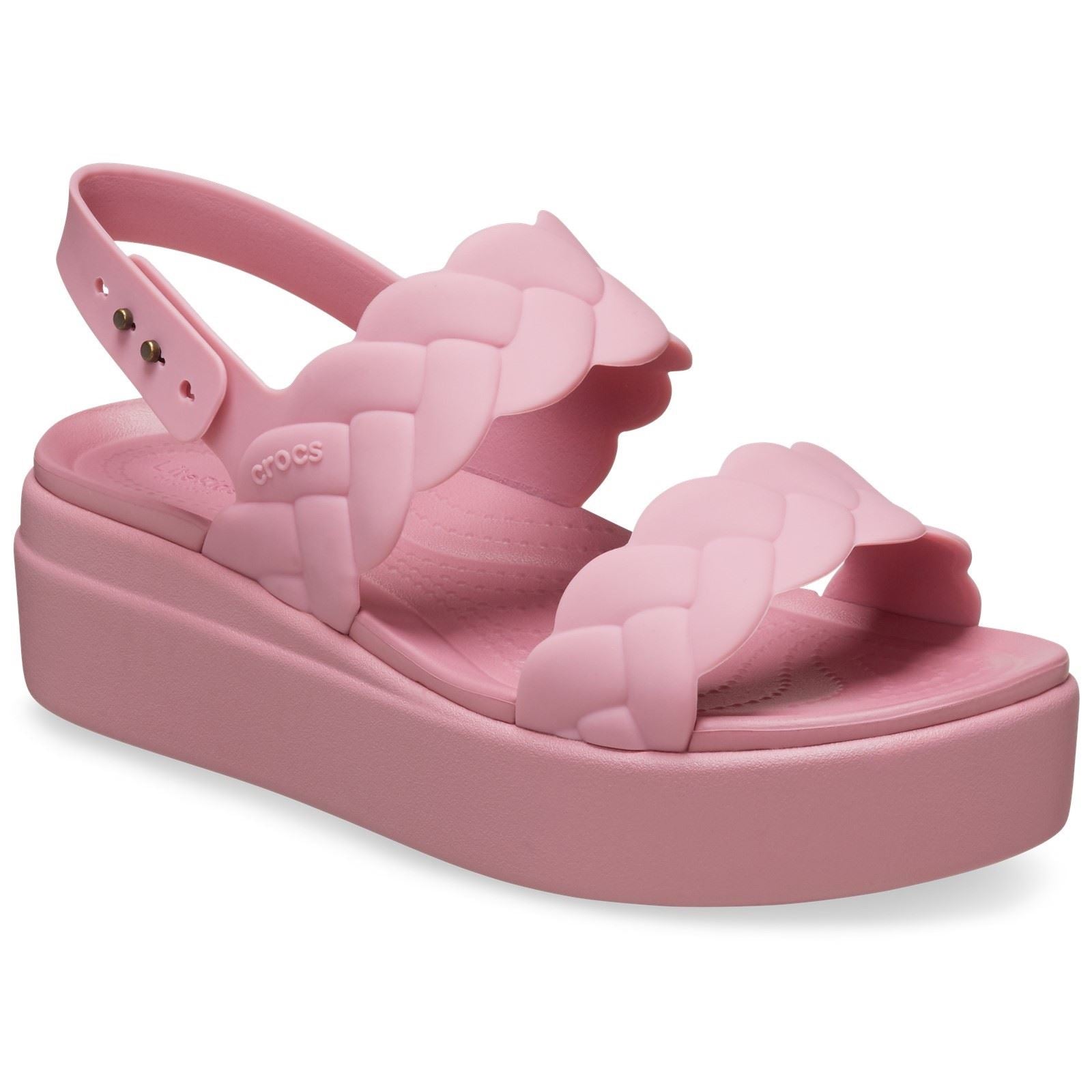 Crocs Brooklyn Woven Synthetic Women's Rosette Sandals