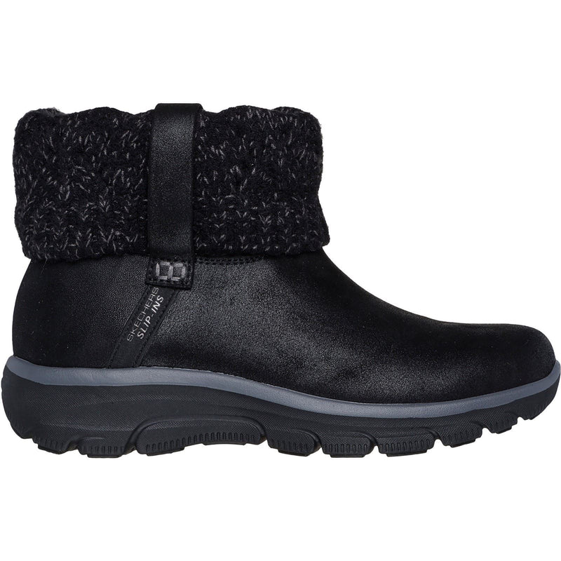 Skechers Easy Going Cozy Weather 2 Textile Women's Black Winter Ankle Boots