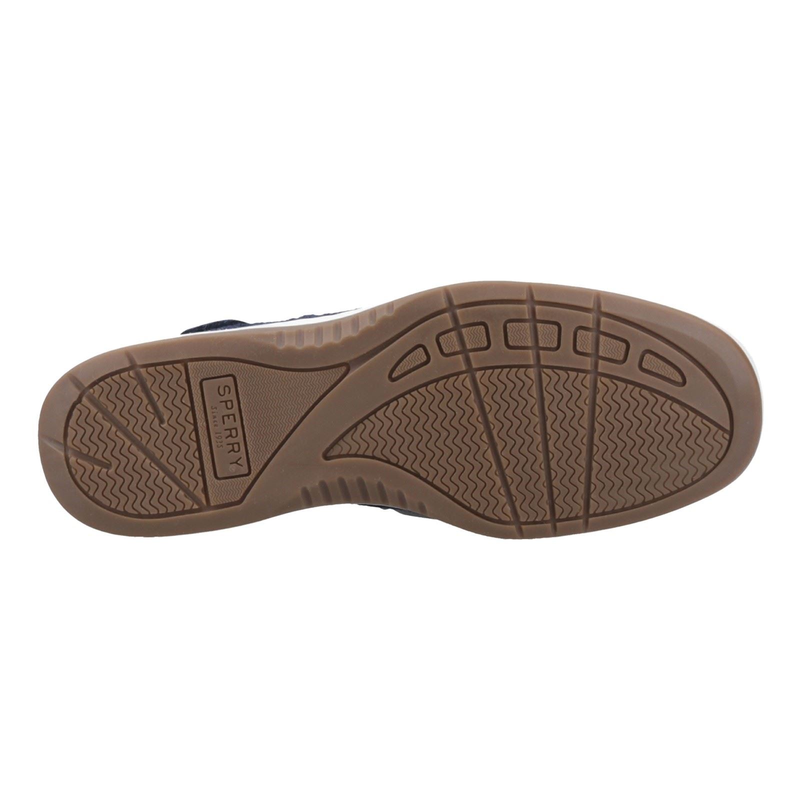 Sperry Angelfish Leather & Cotton Women's Navy Boat Shoes