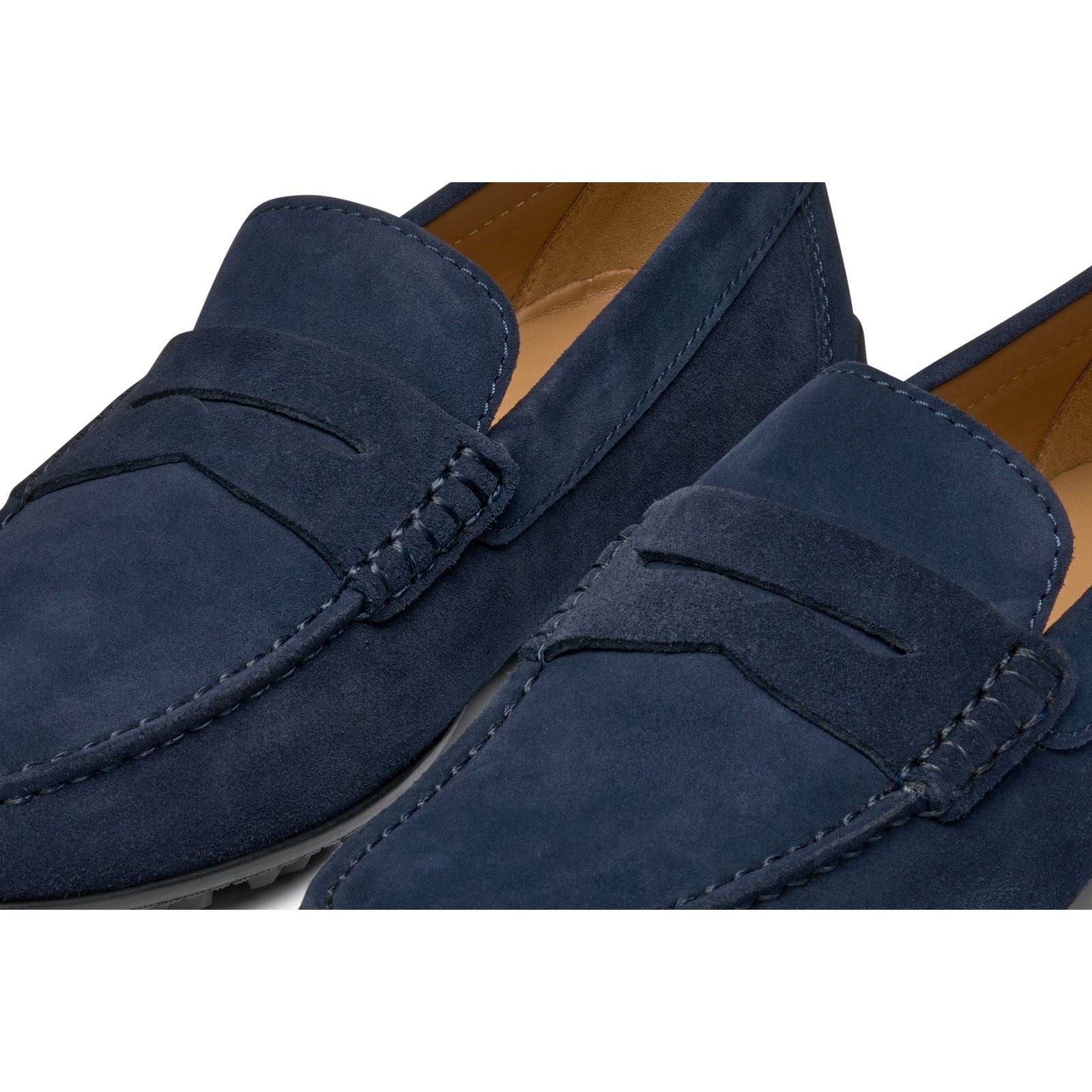 Geox U KOSMOPOLIS + GRIP Leather Men's Navy Loafers