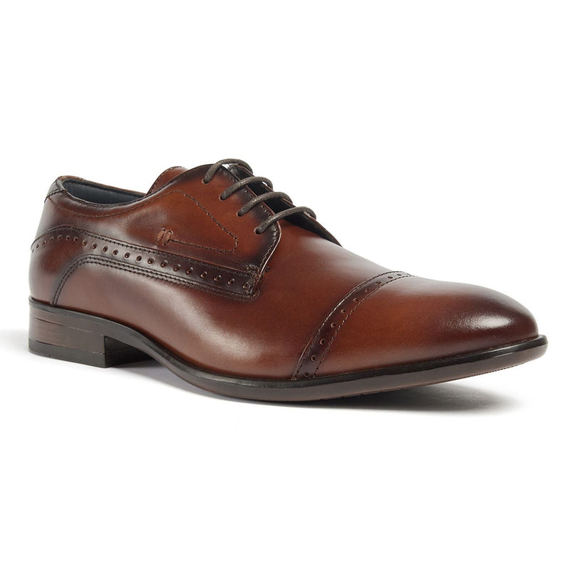 Pod Ralph Leather Men's Cognac Oxford Shoes