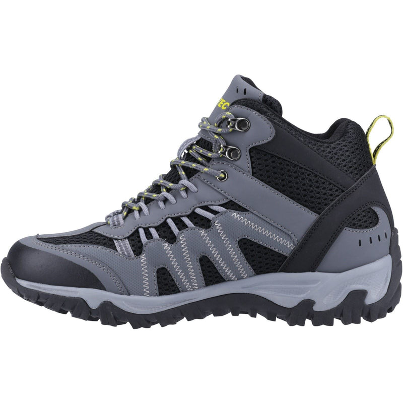Hi-Tec Jaguar Mid Synthetic Men's Graphite/Black/Citron Hiking Boots