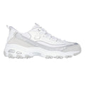 Skechers Slip-Ins D'Lites Smooth Women's Silver/White Sneakers