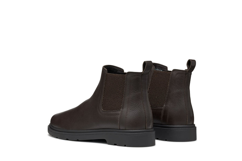 Geox Spherica EC1 C Tumble Leather Men's Coffee Boots